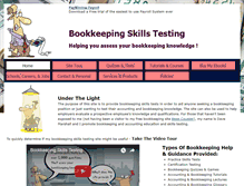 Tablet Screenshot of bookkeepingtesting.com